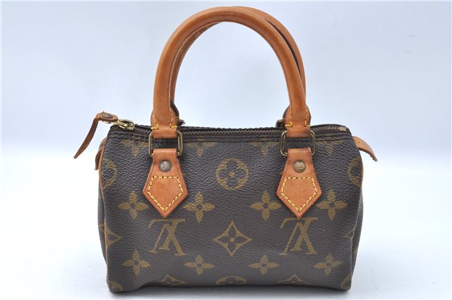 Authentic Louis Vuitton Monogram Mini Speedy Hand Bag M41534 LV 2685B