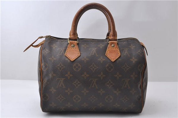 Authentic Louis Vuitton Monogram Speedy 25 Hand Bag Purse M41528 LV 2687D