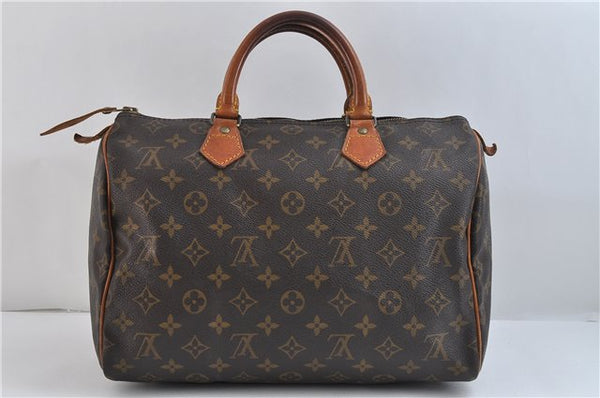 Authentic Louis Vuitton Monogram Speedy 30 Hand Bag M41526 LV 2689D