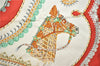 Authentic HERMES Carre 90 Scarf "paperole" Silk Light Green Orange 2690F