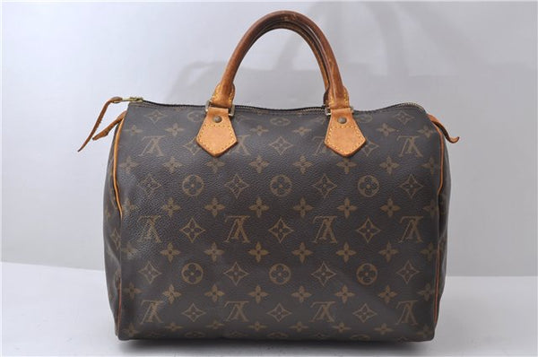 Authentic Louis Vuitton Monogram Speedy 30 Hand Bag M41526 LV 2691D