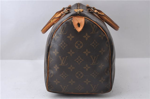 Authentic Louis Vuitton Monogram Speedy 30 Hand Bag M41526 LV 2691D