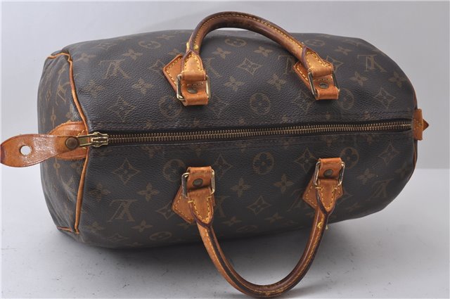 Authentic Louis Vuitton Monogram Speedy 30 Hand Bag M41526 LV 2691D