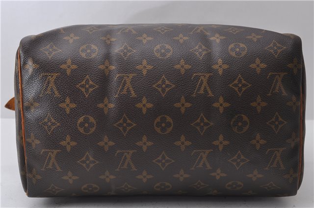 Authentic Louis Vuitton Monogram Speedy 30 Hand Bag M41526 LV 2691D