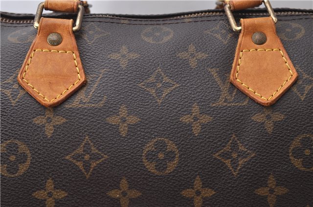 Authentic Louis Vuitton Monogram Speedy 30 Hand Bag M41526 LV 2691D