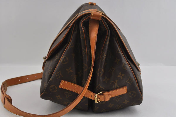 Authentic Louis Vuitton Monogram Saumur 35 Shoulder Cross Bag M42254 LV 2693I