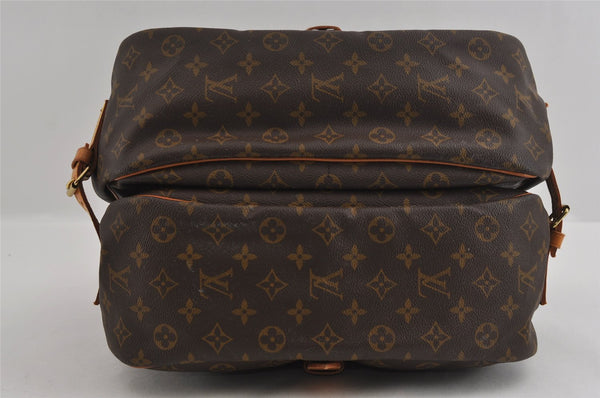 Authentic Louis Vuitton Monogram Saumur 35 Shoulder Cross Bag M42254 LV 2693I