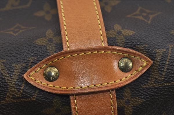 Authentic Louis Vuitton Monogram Saumur 35 Shoulder Cross Bag M42254 LV 2693I