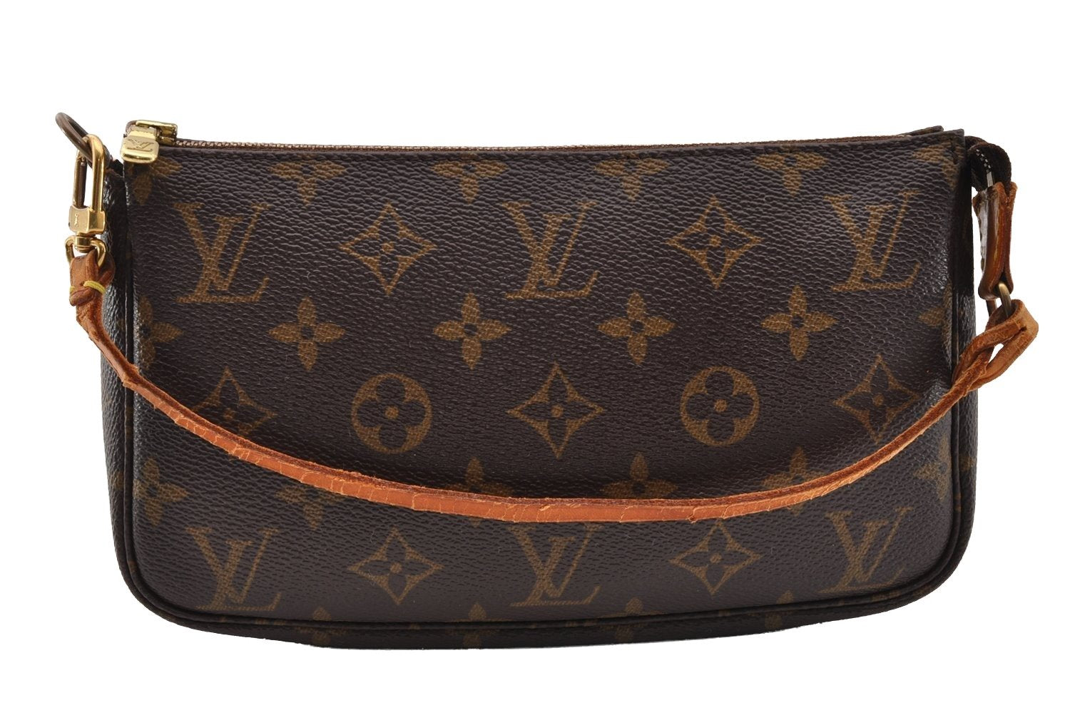 Authentic Louis Vuitton Monogram Pochette Accessoires Pouch M51980 LV 2694I