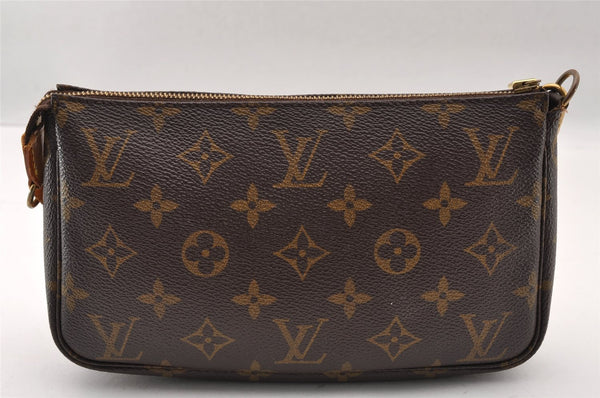 Authentic Louis Vuitton Monogram Pochette Accessoires Pouch M51980 LV 2694I