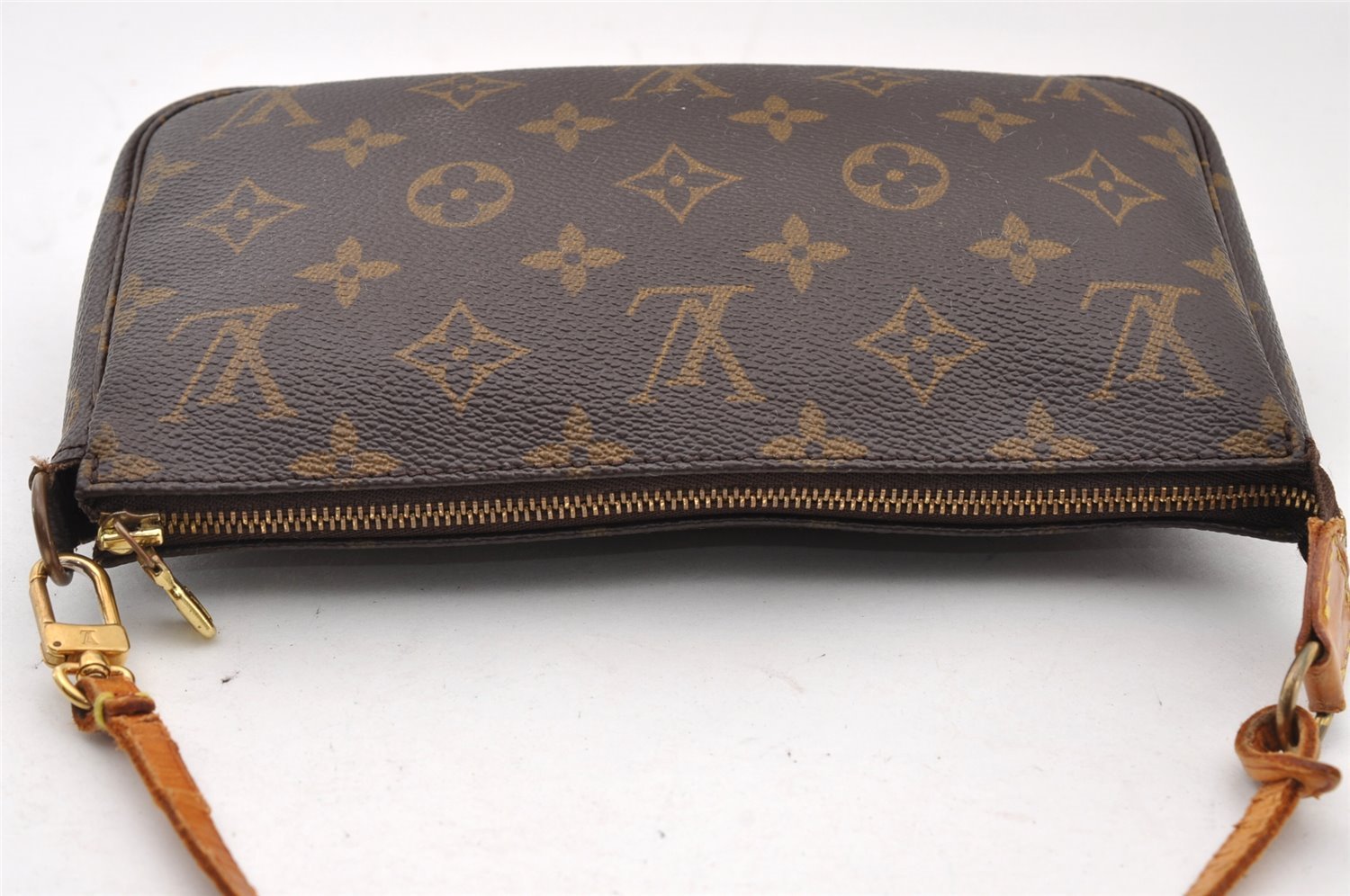 Authentic Louis Vuitton Monogram Pochette Accessoires Pouch M51980 LV 2694I