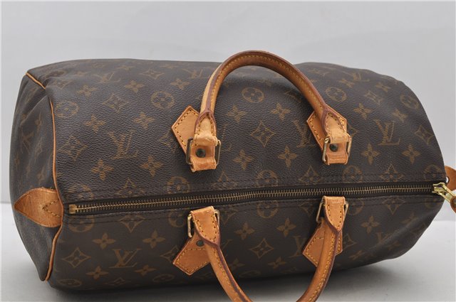 Authentic Louis Vuitton Monogram Speedy 35 Hand Bag M41524 LV 2695D