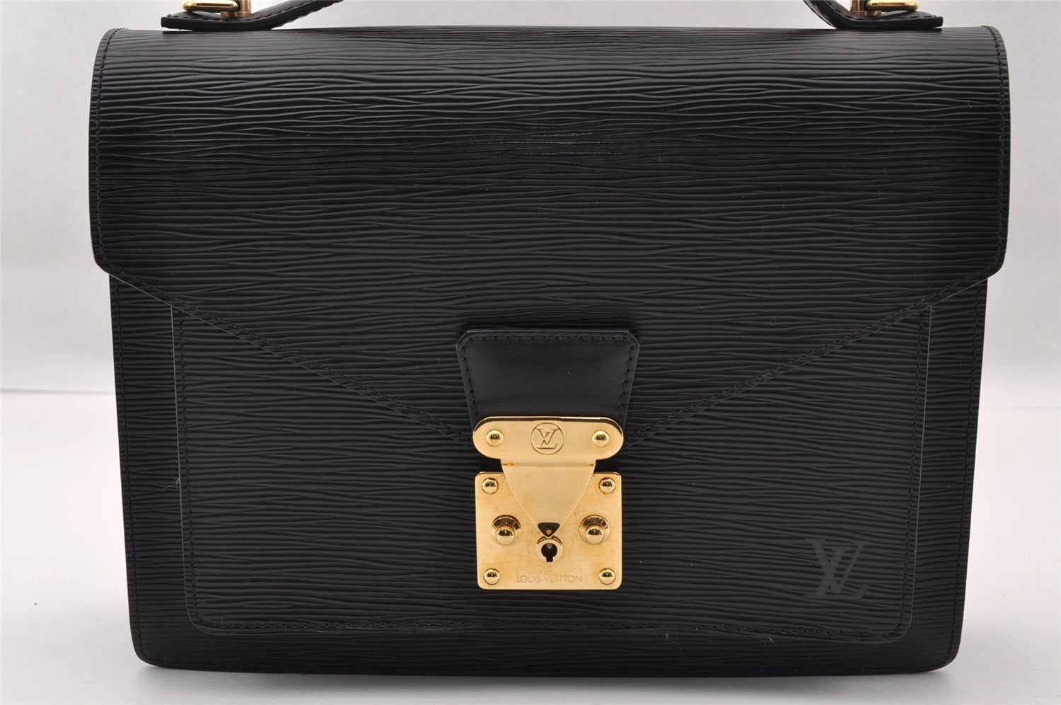 Authentic Louis Vuitton Epi Monceau 2Way Shoulder Hand Bag Black M52122 LV 2695I