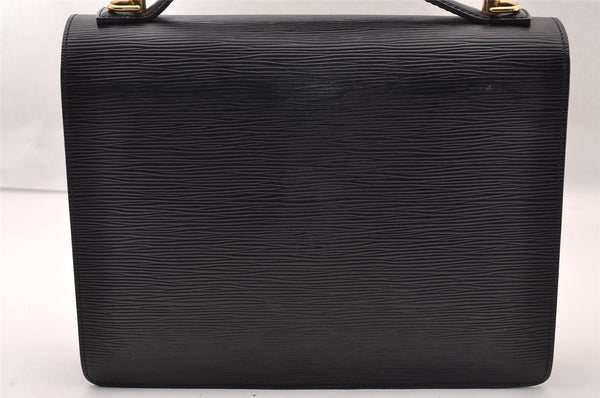 Authentic Louis Vuitton Epi Monceau 2Way Shoulder Hand Bag Black M52122 LV 2695I
