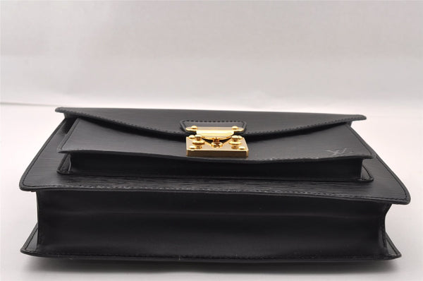 Authentic Louis Vuitton Epi Monceau 2Way Shoulder Hand Bag Black M52122 LV 2695I