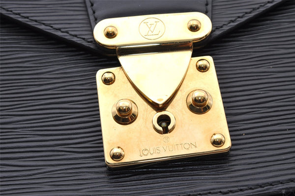 Authentic Louis Vuitton Epi Monceau 2Way Shoulder Hand Bag Black M52122 LV 2695I