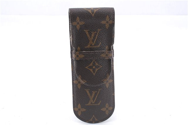 Authentic Louis Vuitton Monogram Etui Styro Pen Case M62990 LV 2696E