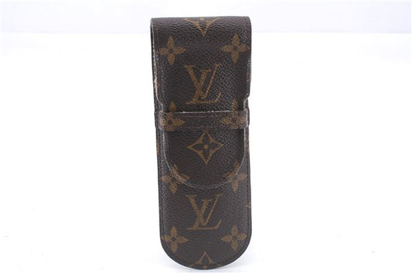 Authentic Louis Vuitton Monogram Etui Styro Pen Case M62990 LV 2696E