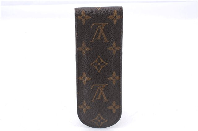 Authentic Louis Vuitton Monogram Etui Styro Pen Case M62990 LV 2696E