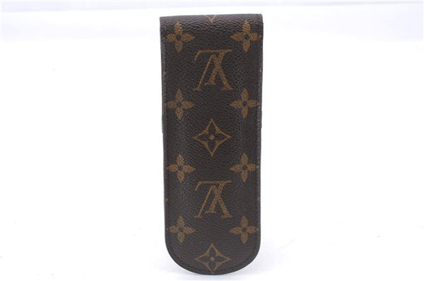 Authentic Louis Vuitton Monogram Etui Styro Pen Case M62990 LV 2696E