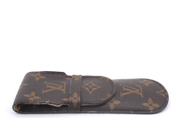Authentic Louis Vuitton Monogram Etui Styro Pen Case M62990 LV 2696E