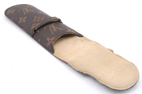 Authentic Louis Vuitton Monogram Etui Styro Pen Case M62990 LV 2696E