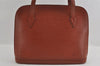Authentic Louis Vuitton Epi Lussac Shoulder Tote Bag Brown M52283 LV 2697I