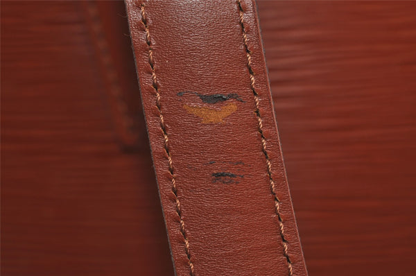 Authentic Louis Vuitton Epi Lussac Shoulder Tote Bag Brown M52283 LV 2697I