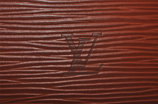 Authentic Louis Vuitton Epi Lussac Shoulder Tote Bag Brown M52283 LV 2697I
