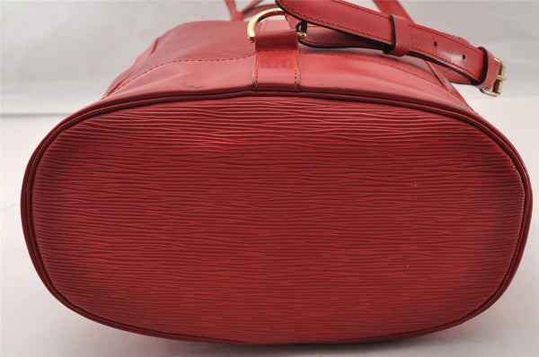 Authentic Louis Vuitton Epi Randonnee PM Shoulder Bag Red LV 2698I
