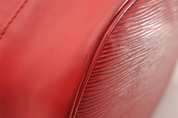 Authentic Louis Vuitton Epi Randonnee PM Shoulder Bag Red LV 2698I