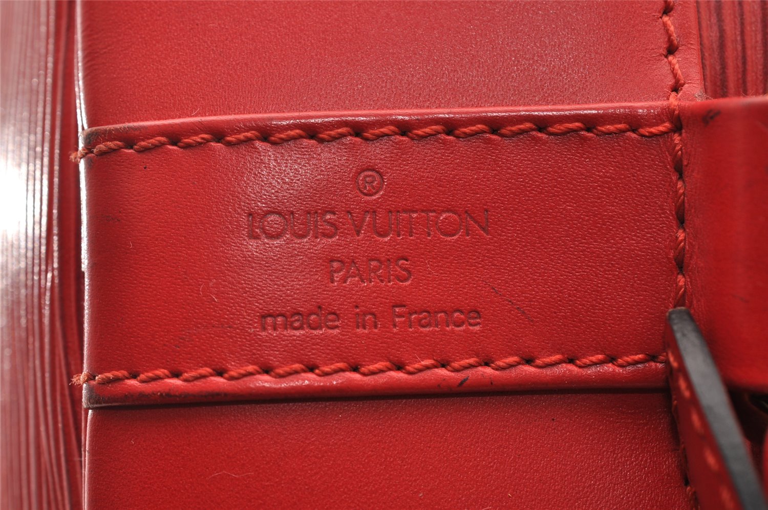 Authentic Louis Vuitton Epi Randonnee PM Shoulder Bag Red LV 2698I