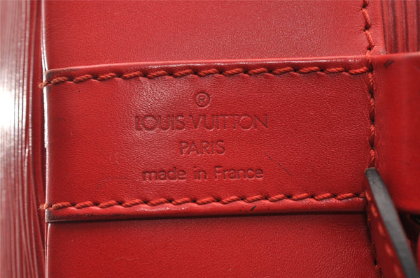 Authentic Louis Vuitton Epi Randonnee PM Shoulder Bag Red LV 2698I