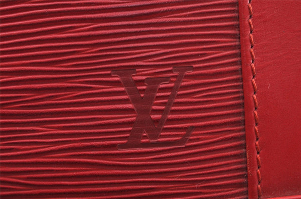 Authentic Louis Vuitton Epi Randonnee PM Shoulder Bag Red LV 2698I