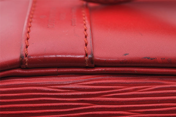 Authentic Louis Vuitton Epi Randonnee PM Shoulder Bag Red LV 2698I