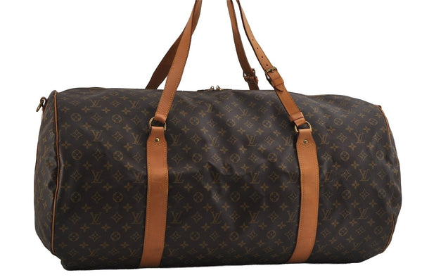 Authentic Louis Vuitton Monogram Sac Polochon 2Way Boston Bag M41222 LV 2699I