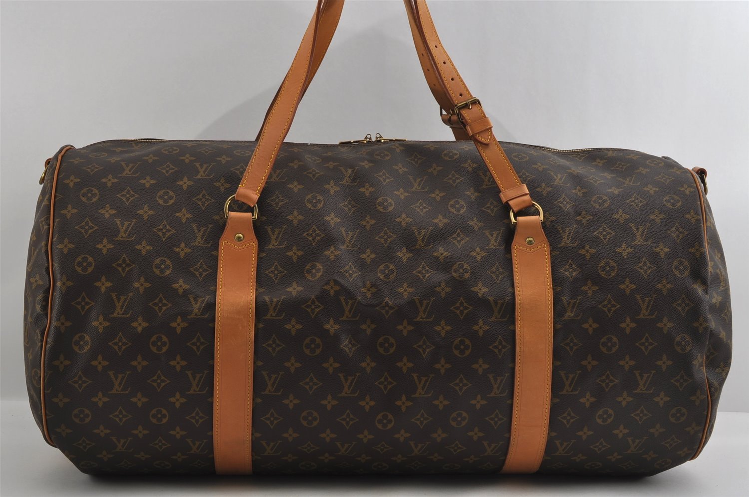 Authentic Louis Vuitton Monogram Sac Polochon 2Way Boston Bag M41222 LV 2699I
