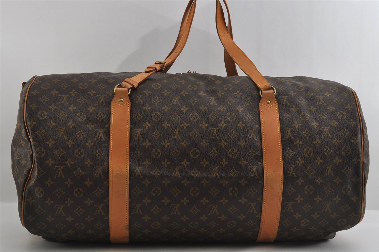 Authentic Louis Vuitton Monogram Sac Polochon 2Way Boston Bag M41222 LV 2699I