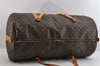 Authentic Louis Vuitton Monogram Sac Polochon 2Way Boston Bag M41222 LV 2699I