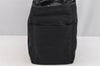 Authentic HERMES Acapulco PM Tote Hand Bag Purse Nylon Leather Black 2701I