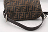 Authentic FENDI Zucca Mamma Baguette Shoulder Bag Canvas Leather Brown 2702I