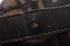Authentic FENDI Zucca Mamma Baguette Shoulder Bag Canvas Leather Brown 2702I