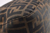 Authentic FENDI Zucca Mamma Baguette Shoulder Bag Canvas Leather Brown 2702I