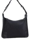 Authentic GUCCI Shoulder Hand Bag GG Canvas Leather 0014205 Black 2703E