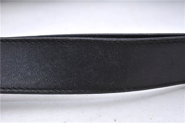 Authentic GUCCI Shoulder Hand Bag GG Canvas Leather 0014205 Black 2703E