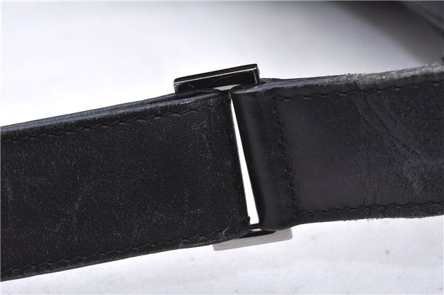 Authentic GUCCI Shoulder Hand Bag GG Canvas Leather 0014205 Black 2703E