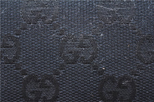 Authentic GUCCI Shoulder Hand Bag GG Canvas Leather 0014205 Black 2703E