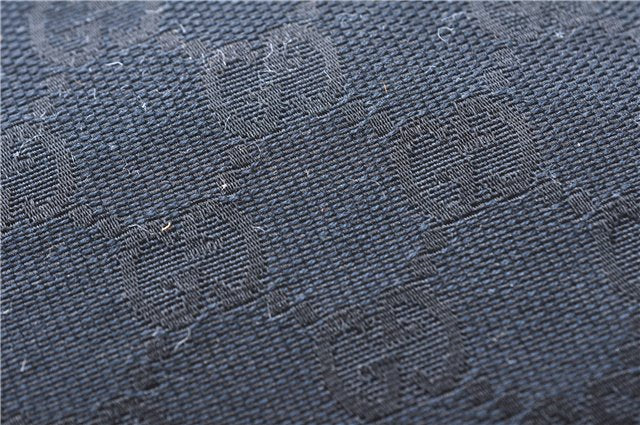 Authentic GUCCI Shoulder Hand Bag GG Canvas Leather 0014205 Black 2703E