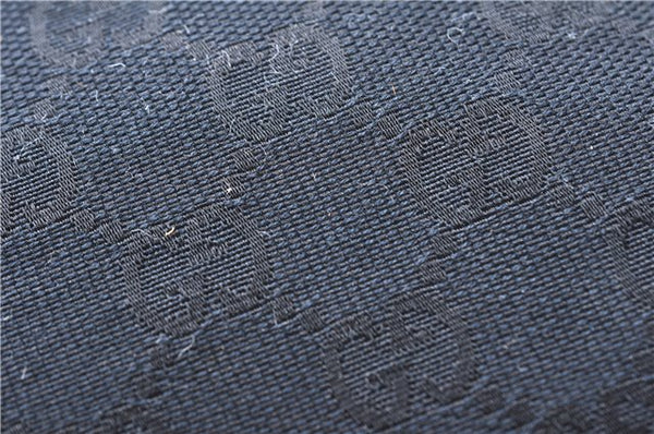 Authentic GUCCI Shoulder Hand Bag GG Canvas Leather 0014205 Black 2703E