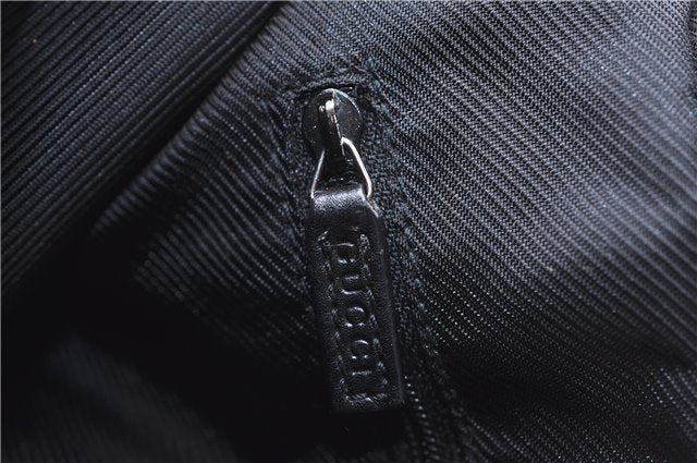 Authentic GUCCI Shoulder Hand Bag GG Canvas Leather 0014205 Black 2703E